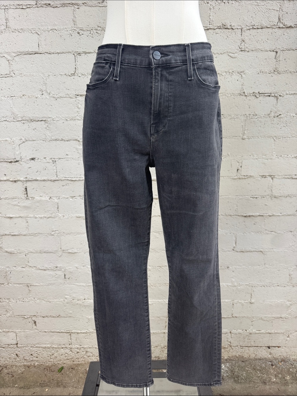 FRAME Denim Le High Straight Tierra Gray Size 29 - Picture 8 of 16